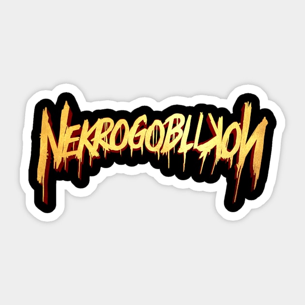 Nekrogoblikon logo Sticker by chancgrantc@gmail.com